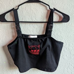 Skull crop top